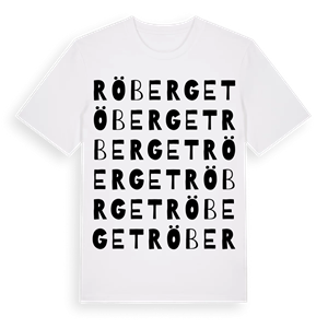 Röberget ordlek t-shirt – ekologisk bomull t-shirt från Pinshirt