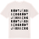Vintage White t-shirt med Rödtjärnberg ordlek t-shirt