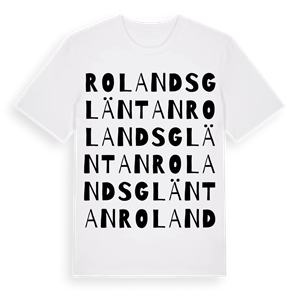 Rolandsgläntan ordlek t-shirt – ekologisk bomull t-shirt från Pinshirt