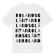 Rolandsgläntan ordlek t-shirt
