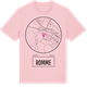 Pink Cotton t-shirt med Romme t-shirt