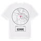 White t-shirt med Romme t-shirt