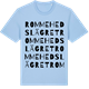 Blue Soul t-shirt med Rommehedslägret ordlek t-shirt