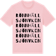 Pink Cotton t-shirt med Rönnhällsjön Vken ordlek t-shirt