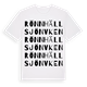 White t-shirt med Rönnhällsjön Vken ordlek t-shirt