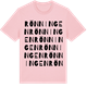 Pink Cotton t-shirt med Rönningen ordlek t-shirt