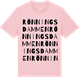 Pink Cotton t-shirt med Rönningsdammen ordlek t-shirt