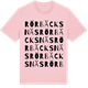 Pink Cotton t-shirt med Rörbäcksnäs ordlek t-shirt