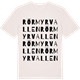 Vintage White t-shirt med Rörmyrvallen ordlek t-shirt