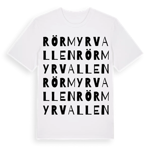 Rörmyrvallen ordlek t-shirt – ekologisk bomull t-shirt från Pinshirt