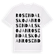 Rosendalskojan ordlek t-shirt