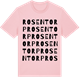 Pink Cotton t-shirt med Rosentorp ordlek t-shirt