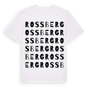 Rossberg ordlek t-shirt – ekologisk bomull t-shirt från Pinshirt