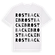 White t-shirt med Rostbacken ordlek t-shirt