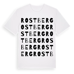 Rostberg ordlek t-shirt – ekologisk bomull t-shirt från Pinshirt