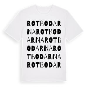Rotbodarna ordlek t-shirt – ekologisk bomull t-shirt från Pinshirt