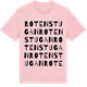 Pink Cotton t-shirt med Rotenstugan ordlek t-shirt
