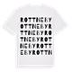 White t-shirt med Rottneby ordlek t-shirt