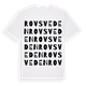 White t-shirt med Rovsveden ordlek t-shirt