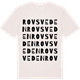 Vintage White t-shirt med Rovsveden ordlek t-shirt