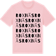 Pink Cotton t-shirt med Roxnäs ordlek t-shirt