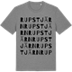 Mid Heather Gray t-shirt med Rupstjärn ordlek t-shirt