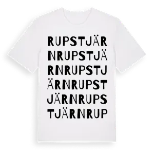 Rupstjärn ordlek t-shirt – ekologisk bomull t-shirt från Pinshirt