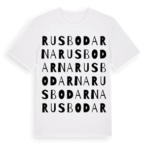 Rusbodarna ordlek t-shirt – ekologisk bomull t-shirt från Pinshirt
