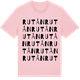 Pink Cotton t-shirt med Rutån ordlek t-shirt