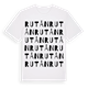 White t-shirt med Rutån ordlek t-shirt