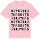Pink Cotton t-shirt med Rutnäs ordlek t-shirt