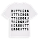 White t-shirt med Ruttberg ordlek t-shirt