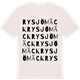 Vintage White t-shirt med Rysjömäck ordlek t-shirt