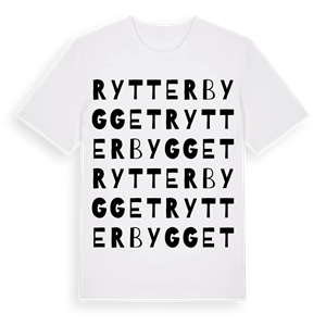 Rytterbygget ordlek t-shirt – ekologisk bomull t-shirt från Pinshirt