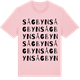Pink Cotton t-shirt med Sågbyn ordlek t-shirt