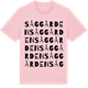 Pink Cotton t-shirt med Såggården ordlek t-shirt
