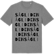 Mid Heather Gray t-shirt med Sågliden ordlek t-shirt