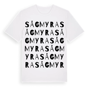 Sågmyra ordlek t-shirt – ekologisk bomull t-shirt från Pinshirt