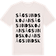 Vintage White t-shirt med Sågsundskojan ordlek t-shirt
