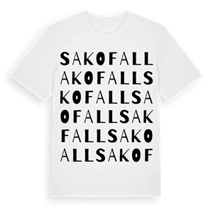 Sakofall ordlek t-shirt – ekologisk bomull t-shirt från Pinshirt
