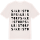 Vintage White t-shirt med Sakristorp ordlek t-shirt