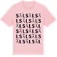 Pink Cotton t-shirt med Säl ordlek t-shirt