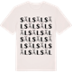 Vintage White t-shirt med Säl ordlek t-shirt