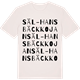 Vintage White t-shirt med Säl-Hansbäckkojan ordlek t-shirt