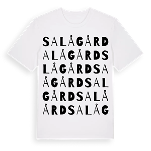 Salå gård ordlek t-shirt – ekologisk bomull t-shirt från Pinshirt