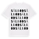 White t-shirt med Sälbod ordlek t-shirt