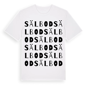 Sälbod ordlek t-shirt – ekologisk bomull t-shirt från Pinshirt