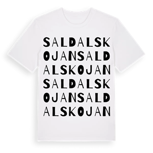 Saldalskojan ordlek t-shirt – ekologisk bomull t-shirt från Pinshirt
