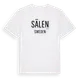 White t-shirt med Sälen i Sverige t-shirt