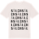 Vintage White t-shirt med Sälen ordlek t-shirt